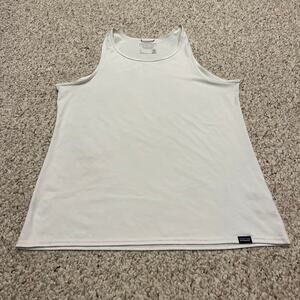 Patagonia Women's Capilene Cool Daily Tank Top Sz L White Outdoor Gorpcore